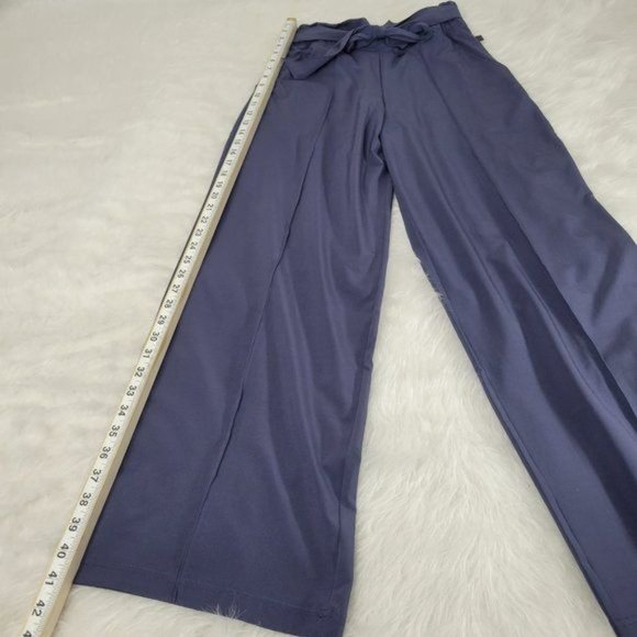 Lululemon Cadet Blue Noir Wide Leg High Rise Pants Women's 6 - Picture 7 of 16